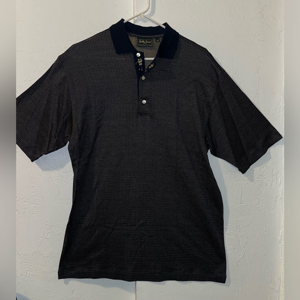 Bobby Jones Vintage Men’s Golf Polo Shirt with Embroidered Golfers